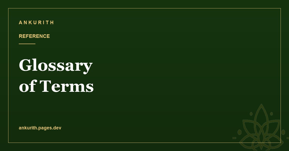 Glossary of Terms