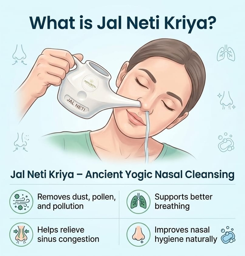 What is Jal Neti Kriya — illustrated guide